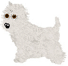 West Highland White Terrier - Black and White Kennel